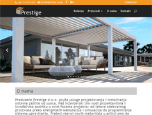 Tablet Screenshot of prestige.co.rs